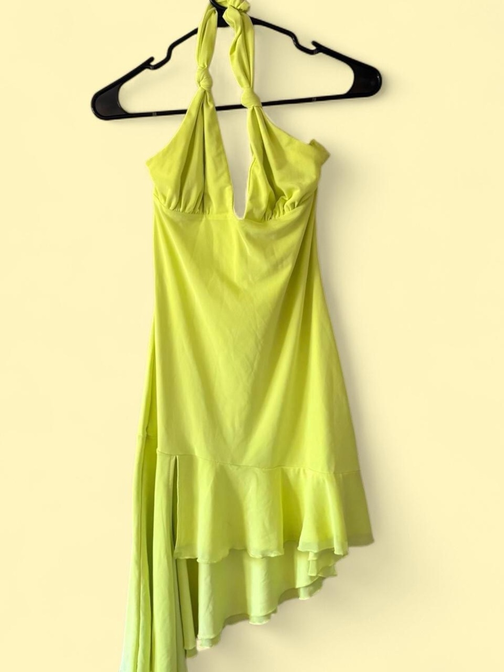 Women’s Pepper Mayo Halter Nightdress in Lime Green